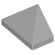 Lego kostka (kostička) střecha 2x1 sklon (šikmá) 45° oboustranná hladká rohová, světle modro šedá (4211411, 6075075)